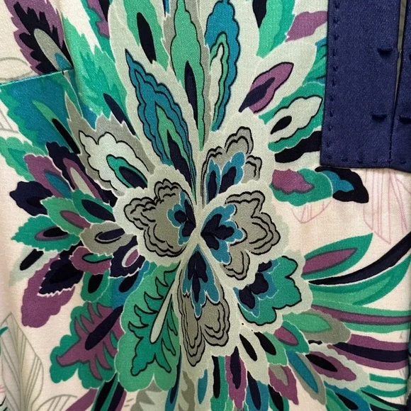 Elie Tahari Silk Floral Tie-Waist Dress - Effortless Elegance - Picture 7 of 13